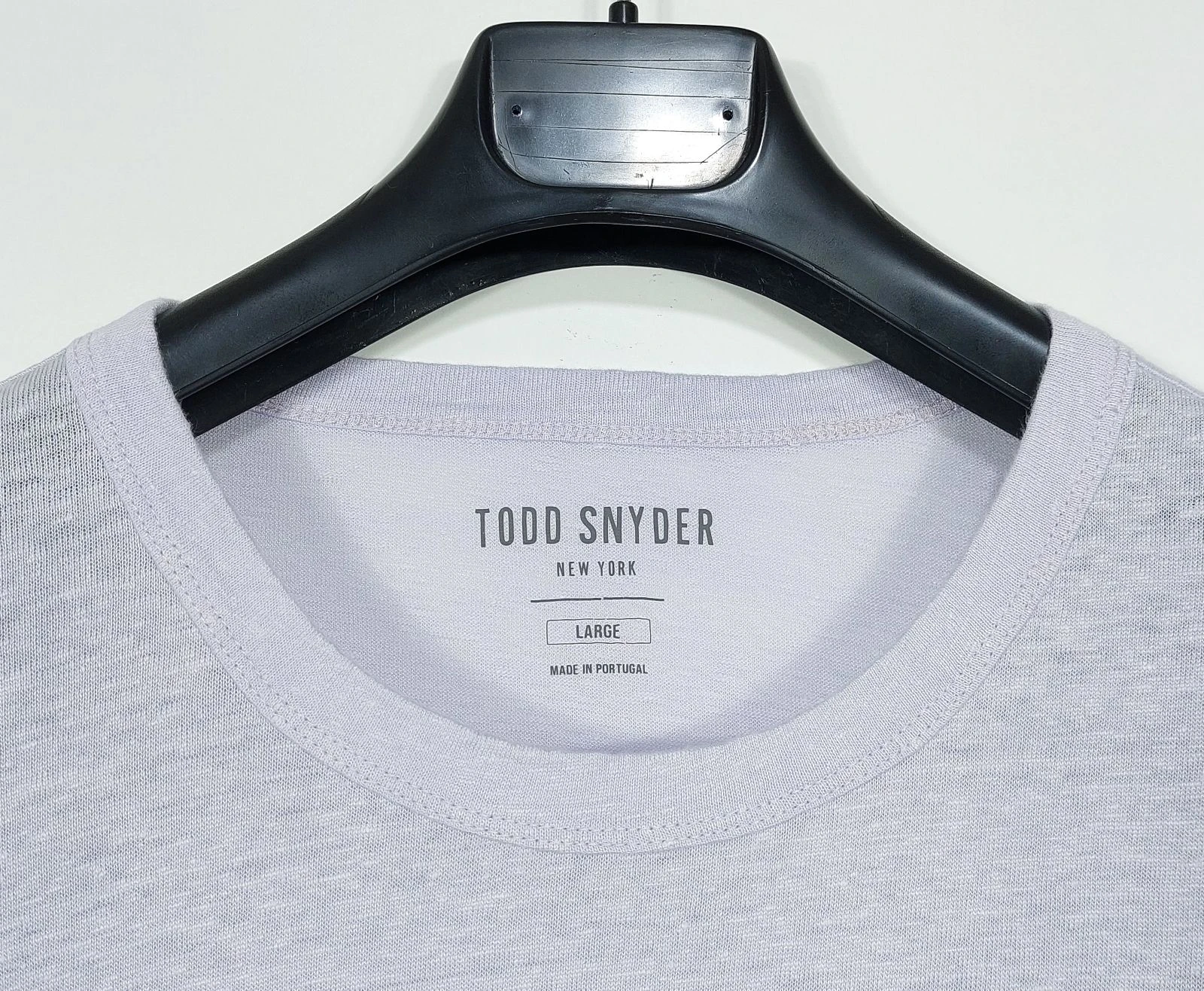 Todd Snyder linen pocket tshirt - lilac L – photo 2
